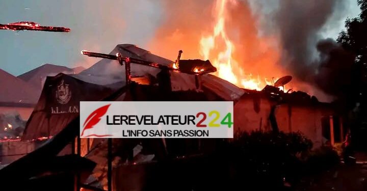URGENT/Kissidougou : Plus de 800 millions perdus dans l’incendie d’une boîte de nuit