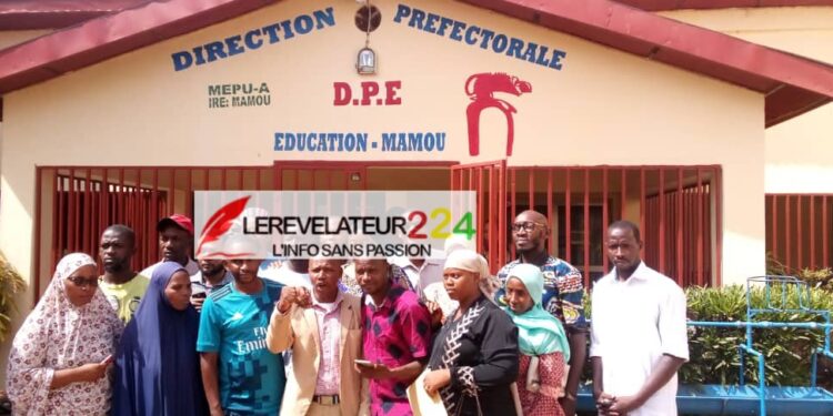 MAMOU: Les enseignants contractuels communaux tiennent une déclaration dans les locaux de la préfecture
