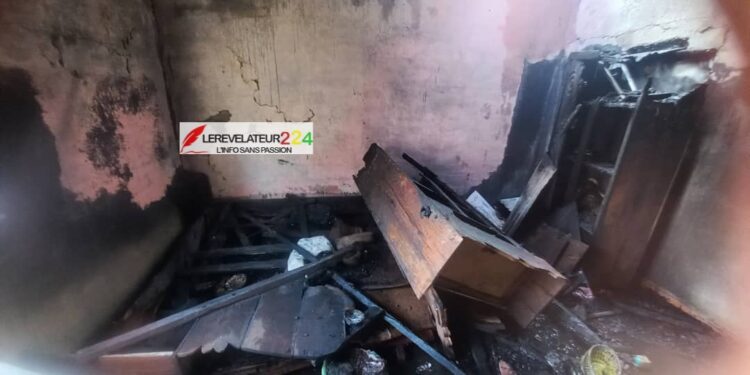 KANKAN: Un feu mystérieux ravage un bâtiment et tout son contenu au quartier Gboutouroun