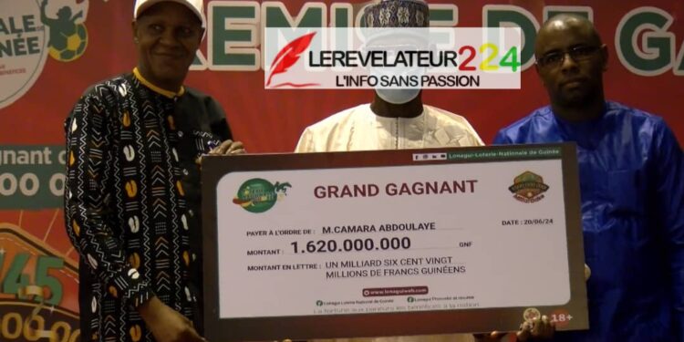 Loterie: Un sexagénaire devient milliardaire et deux jeunes millionnaires grâce à la LONAGUI