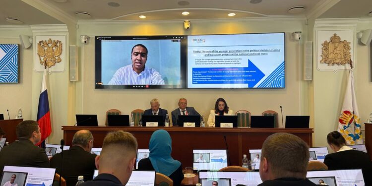 Représentant l&rsquo;Égypte au sein des BRICS… Ghazaly intervenant au Forum des jeunes législateurs en Russie (Communiqué)