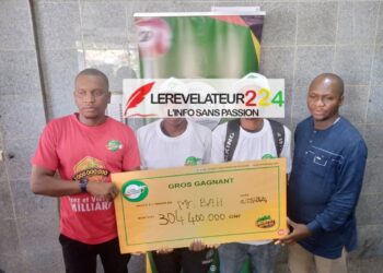 LONAGUI : Diouma Bah mise 4000 et rafle la cagnotte de 304 400 000 de francs guinéens