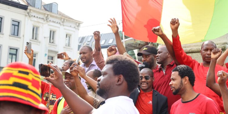Bruxelles : Des Guinéens dans la rue pour dénoncer les « dérives » de la transition en Guinée