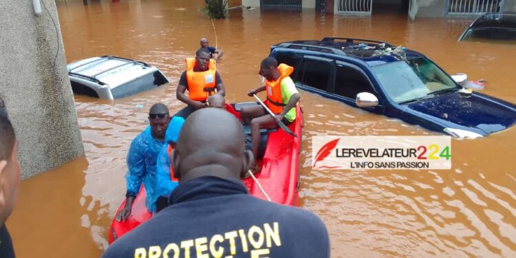 CONAKRY: Plusieurs familles se retrouvent sans concession après une pluie diluvienne
