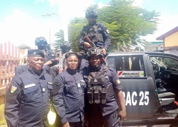 KISSIDOUGOU : Une unité de la brigade anti-criminalité (BAC 25) présentée à la population
