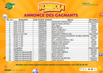 Tombola indépendance : la LONAGUI annonce des gagnants
