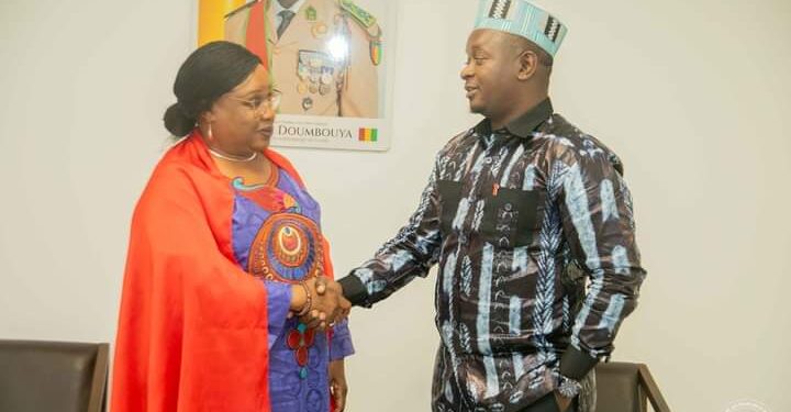 La représentante résidente par intérim du PNUD reçue en audience par le ministre Moussa Moïse Sylla
