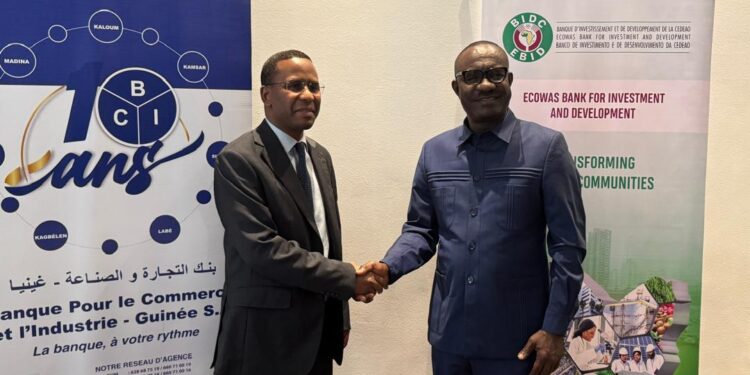 La Banque d’Investissement et de Développement de la CEDEAO (BIDC) a accordé un prêt de 20 millions d’euro à la Banque pour le Commerce et l’Industrie Guinée SA (BCI Guinée SA)