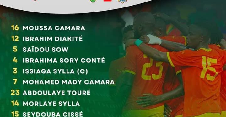 Guinée V RD Congo: Voici le 11 de départ du Syli national