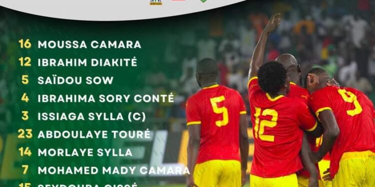 Tanzanie V Guinée : Voici le 11 de départ du Syli National
