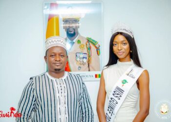 Carnet d&rsquo;audience : le Ministre Moussa Moïse Sylla reçoit la Miss Guinée 2024 et la Présidente du COOMISGUI