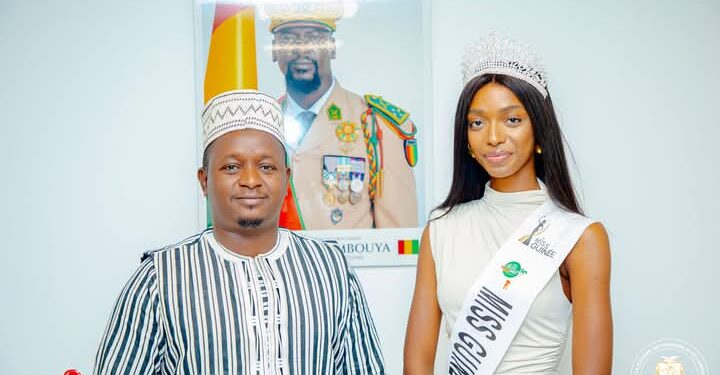 Carnet d’audience : le Ministre Moussa Moïse Sylla reçoit la Miss Guinée 2024 et la Présidente du COOMISGUI