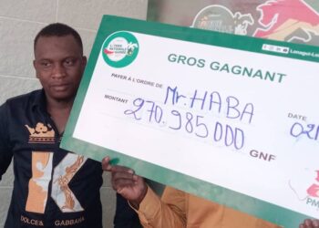 LONAGUI: M. Haba rafle 270 985 000 de francs guinéens et devient le premier gagnant de l&rsquo;année 2025