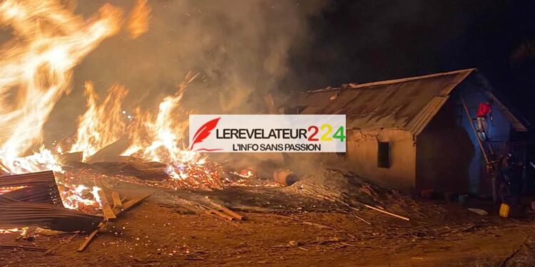 Incendie survenu à N’Zérékoré : Plus de 400 millions de francs guinéens consumés par les flammes
