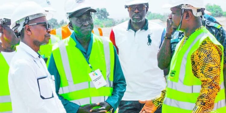 Immersion gouvernementale dans la région administrative de Kankan: le Ministre Moussa Moïse Sylla visite les chantiers de son département