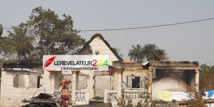 KINDIA: la maison du DPS consumée par un court-circuit