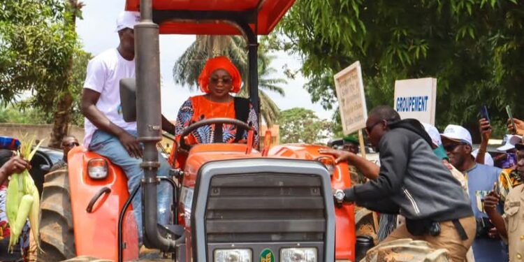 La ministre Charlotte Daffé lance la campagne agricole 2025 à N’Zérékoré : ‘’nous visons 2 500 000 tonnes de riz, 1 370 000 tonnes de maïs…’’