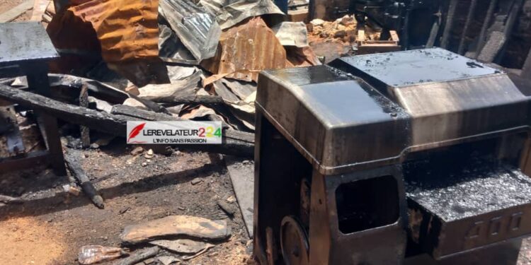 LABE: Un incendie ravage un atelier de menuiserie, les pertes estimées à plus de 500 millions GNF