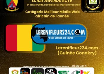 SCIDIE AWARDS 2026 : Le site « Lerenifleur224.com » nominé dans la catégorie meilleur média, une référence guinéenne en lice pour une reconnaissance panafricaine