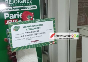 Lonaguibet.com: Un parieur rafle le mini-jackpot de 100 millions de francs guinéens