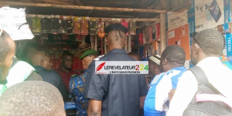 Cambriolage d&rsquo;une boutique au grand marché de Kissidougou : Plusieurs téléphones emportés