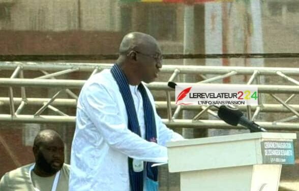 Laye Sekou Camara à l’inauguration de l’Echangeur de Bambeto: ‘’Aucune manifestation n’a arrêté les travaux de ce pont’’