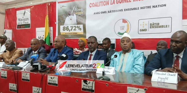 Élection de Mamadi Doumbouya : la Coalition LGI salue la victoire de son candidat et promet de l’accompagner dans la mise en œuvre de son programme