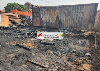 KINDIA : un incendie provoque d’importants dégâts au quartier Caravanserail