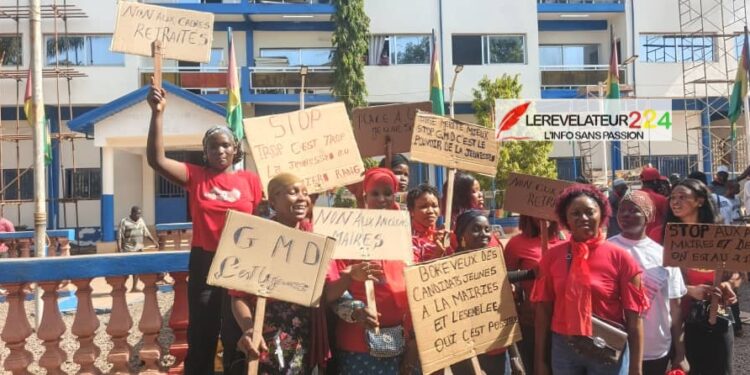 « Place aux jeunes » : manifestation à Boké contre les anciens maires