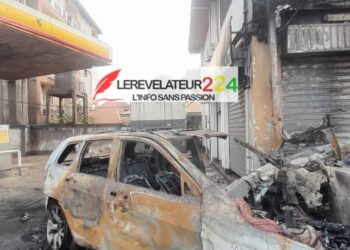 Conakry – T5 : Un incendie provoqué par un accident, fait plusieurs dégâts et un mort dans une station-service