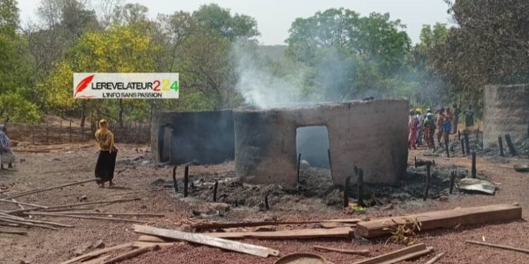 TOUGUE : un incendie ravage un village entier à Kouratonguo