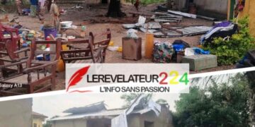 Firawa – Kissidougou : 69 ménages sinistrés après le passage d’un vent violent