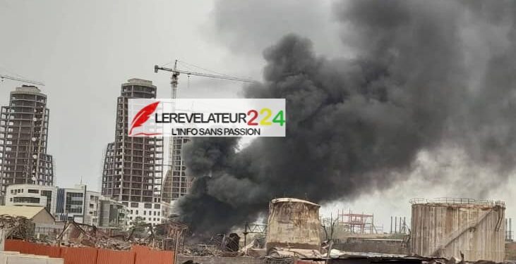 KALOUM : Alerte incendie sur le site de l’ancien dépôt de Coronthie