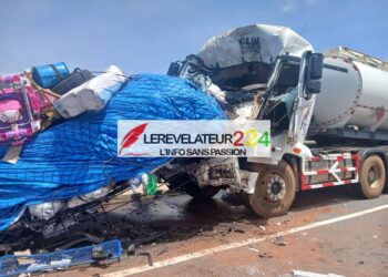 Drame sur la RN1 à Kindia : Sept morts dans une collision impliquant un minibus et un camion-citerne