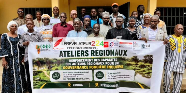 Kissidougou : un atelier régional pose les jalons d’une gestion inclusive du foncier agricole