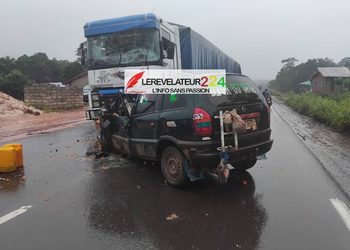 KINDIA : trois morts, dont deux enfants, dans une collision entre une voiture et un camion