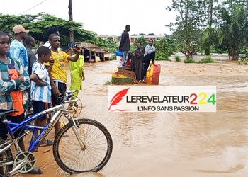 N&rsquo;Zérékoré : le quartier commercial plongé dans l&rsquo;eau