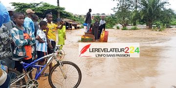 N&rsquo;Zérékoré : le quartier commercial plongé dans l&rsquo;eau
