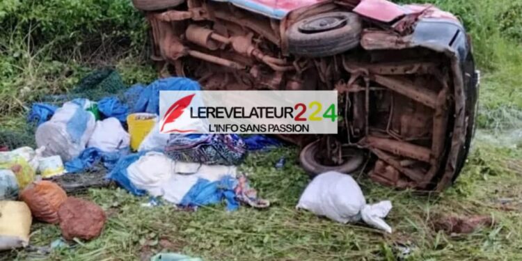 Drame sur l’axe Conakry-Télimélé : un grave accident de minibus fait 4 morts et 7 blessés à Kollet