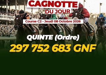 PMU Guinée : Jackpot historique de près de 298 millions GNF ce jeudi !