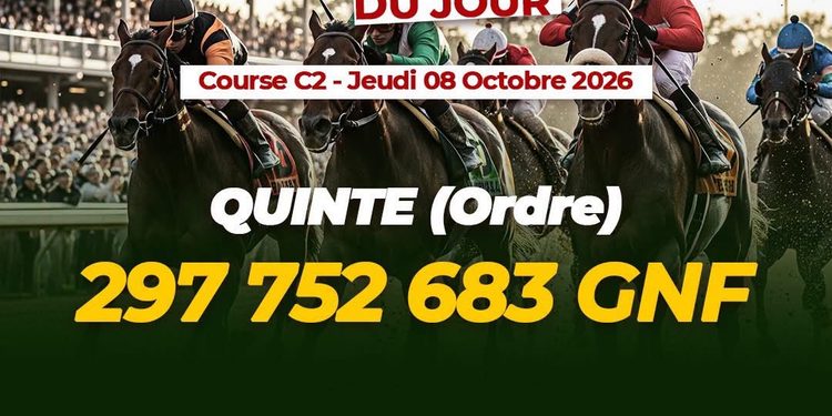 PMU Guinée : Jackpot historique de près de 298 millions GNF ce jeudi !